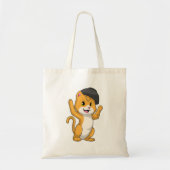 Cat with Ramen Bowl Tote Bag (Voorkant)