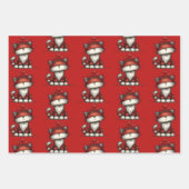 Cat with Red Love Hearts Cute and Funny Pattern Inpakpapier Vel (Voorkant 2)