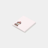Cat with Red Love Hearts Cute and Funny Post-it® Notes (Schuin)