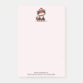 Cat with Red Love Hearts Cute and Funny Post-it® Notes (Voorkant)
