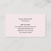 Cat with Red Love Hearts Cute and Funny Visitekaartje (Achterkant)