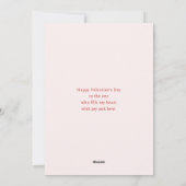 Cat with Red Love Hearts Cute Fun Valentine's Day Feestdagenkaart (Achterkant)