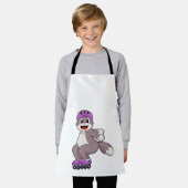 Cat with Roller skates Schort (Gedragen)