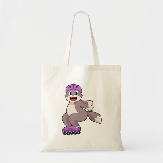 Cat with Roller skates Tote Bag (Voorkant)