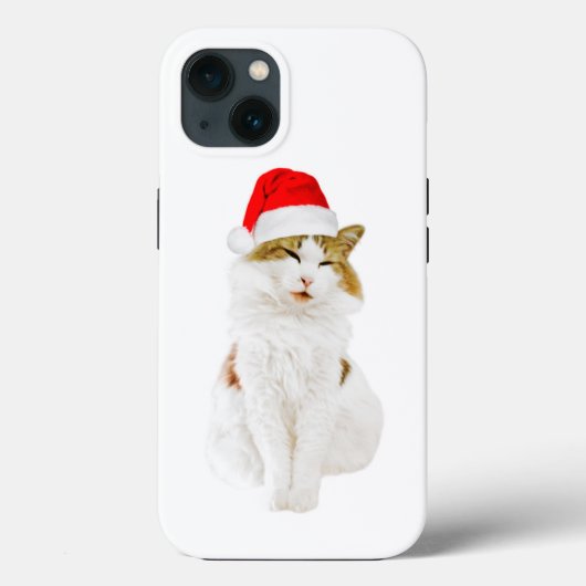 Cat with Santa's Hat Case-Mate iPhone Case (Achterkant)