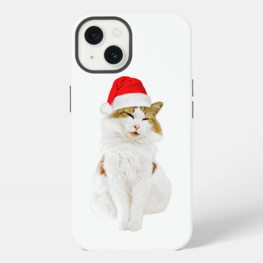 Cat with Santa's Hat Case-Mate iPhone Case Hoesje (Achterkant)