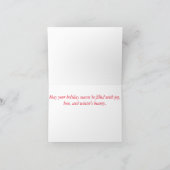 Cat with Train Christmas card - Winter's Beauty Feestdagen Kaart (Binnen)