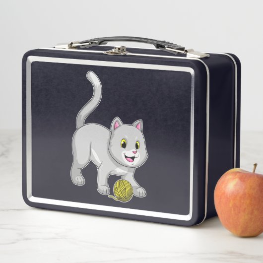 Cat with Wool yarn ball (In situ)