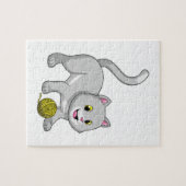 Cat with Wool yarn ball Legpuzzel (Horizontaal)