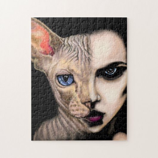 Cat Woman Puzzel (Verticaal)