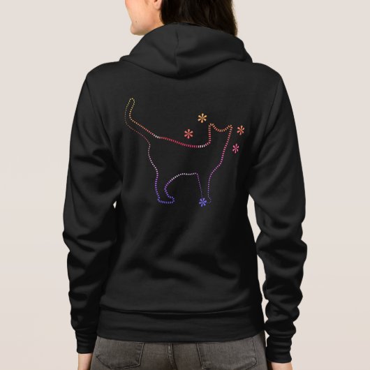 cat women hoodie (Achterkant)