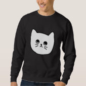 Cat   Women Men Teens Minimal Style Pattern Trui (Voorkant)