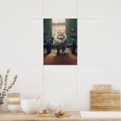 Cat Workout Gym Poster (Keuken)