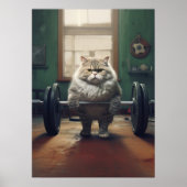 Cat Workout Gym Poster (Voorkant)