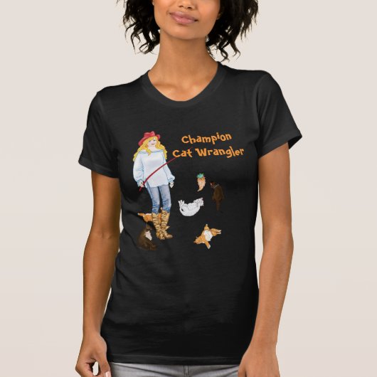 Cat Wrangler T-shirt (Voorkant)