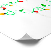 Cat Wrapped In Christmas Lights Meowy Cats Women M Poster (Hoek)