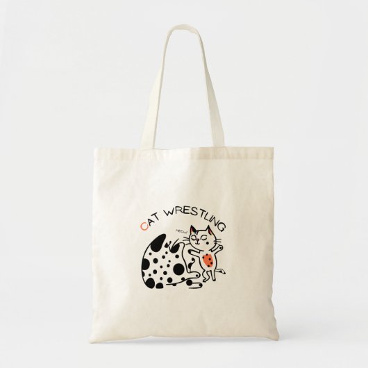 Cat Wrestling (Yanchan) Tote Bag (Voorkant)