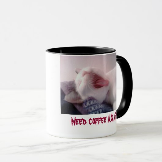 Cat Yawning Mok (Voorkant rechts)