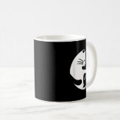 Cat Yin Yang Peace Loating Interlinked Gift Idea Koffiemok (Voorkant rechts)