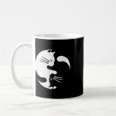 Cat Yin Yang Peace Loating Interlinked Gift Idea Koffiemok (Links)