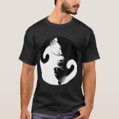 Cat Ying Yang Cat lover Women Man Kinder Gift T-shirt (Voorkant)