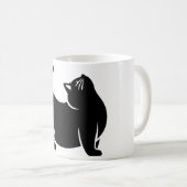 *Cat Yoga #10 Digitale Kunst Koffiemok (Voorkant rechts)