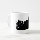 *Cat Yoga #11 Digitale Kunst Koffiemok (Voorkant links)