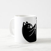 Cat Yoga #12 Digitale Kunst Koffiemok (Voorkant links)