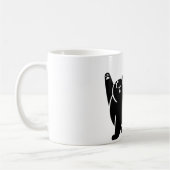 *Cat Yoga #3 digitale kunst Koffiemok (Links)