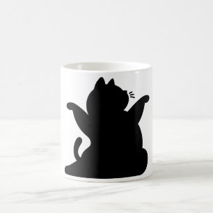 *Cat Yoga #8 digitale kunst Koffiemok