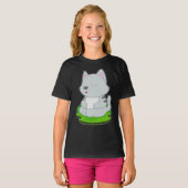 Cat Yoga Fitness Meditatie T-shirt (Voorkant volledig)