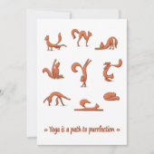 Cat Yoga Flat Vakantie Kaart (Voorkant)