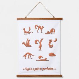 Cat Yoga Hangend Wandkleed