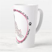 Cat Yoga Kalmte – Stretching Cat Inspirerend Latte Mok (Rechterhoek)