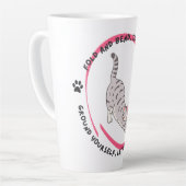 Cat Yoga Kalmte – Stretching Cat Inspirerend Latte Mok (Linkerhoek)