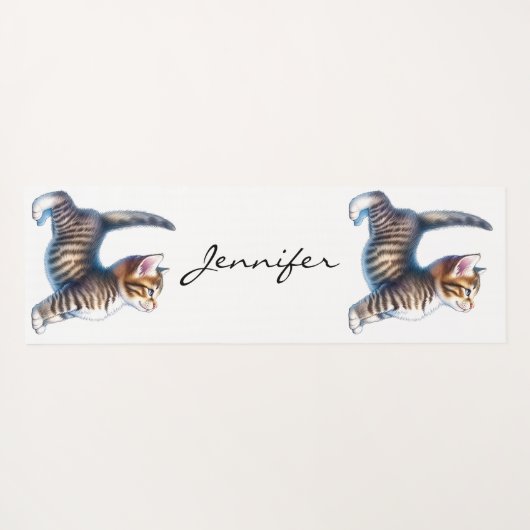 Cat Yoga Mat (Achterkant (horizontaal))