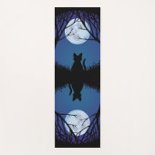 Cat Yoga Mat Personalized Fat Cat Lover Giften (Voorkant)