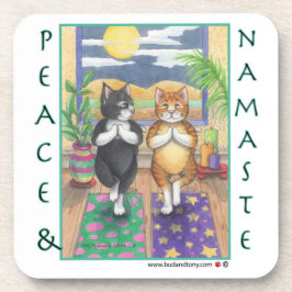 Cat Yoga Onderzetters (Bud & Tony)