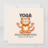 Cat Yoga Pose - Funny Yoga (Voorkant)