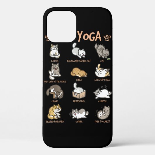 Cat Yoga Poses Cats die Mindfulness Meditat Case-Mate iPhone Case (Achterkant)