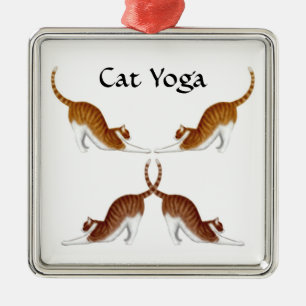 Cat Yoga Poses Ornament