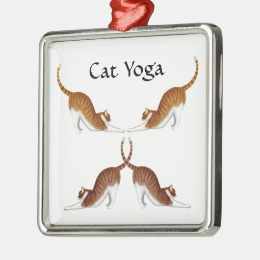Cat Yoga Poses Ornament (Links)