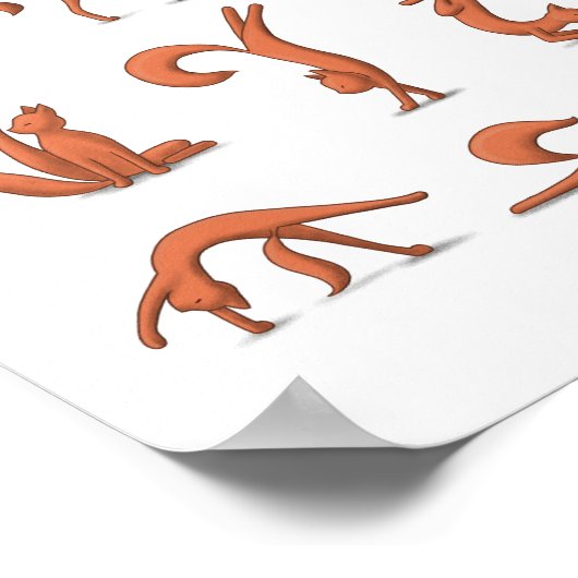 Cat Yoga Poster (Hoek)