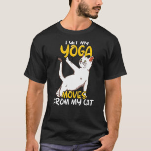 Cat Yoga Quote Zen Meditation Spirituele Namaste T-shirt
