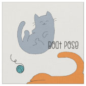 Cat Yoga stof (Close Up)