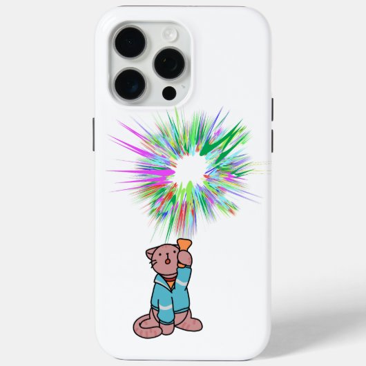 Cat zaklamp Case-Mate iPhone case (Achterkant)