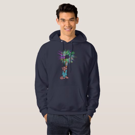 Cat zaklamp hoodie (Voorkant volledig)