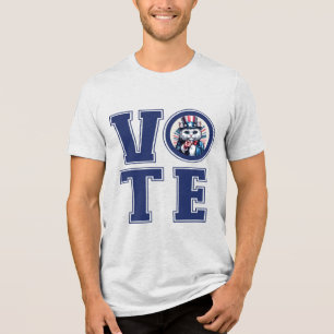 Cat zegt stem Tri-Blend shirt