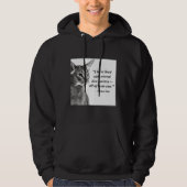 Cat Zen Master Eckhart Tolle Hoodie (Voorkant)