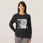 Cat Zen Master Eckhart Tolle T-shirt (Voorkant volledig)